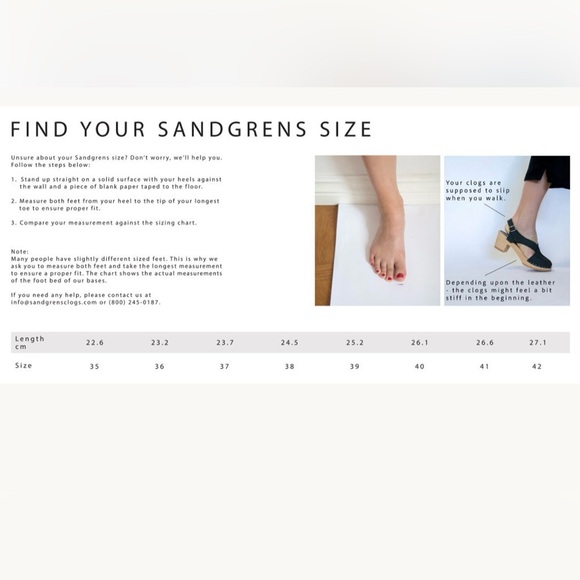 NEW w/ Box! Sandgrens Swedish clog sandals Stylish Red Women's size 40 or 9 - Picture 4 of 5